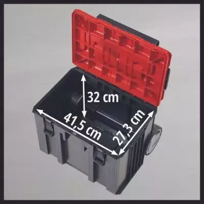 Valigetta per attrezzi Einhell E-Case L polipropilene nero rosso 41,5x27,3x32 cm
