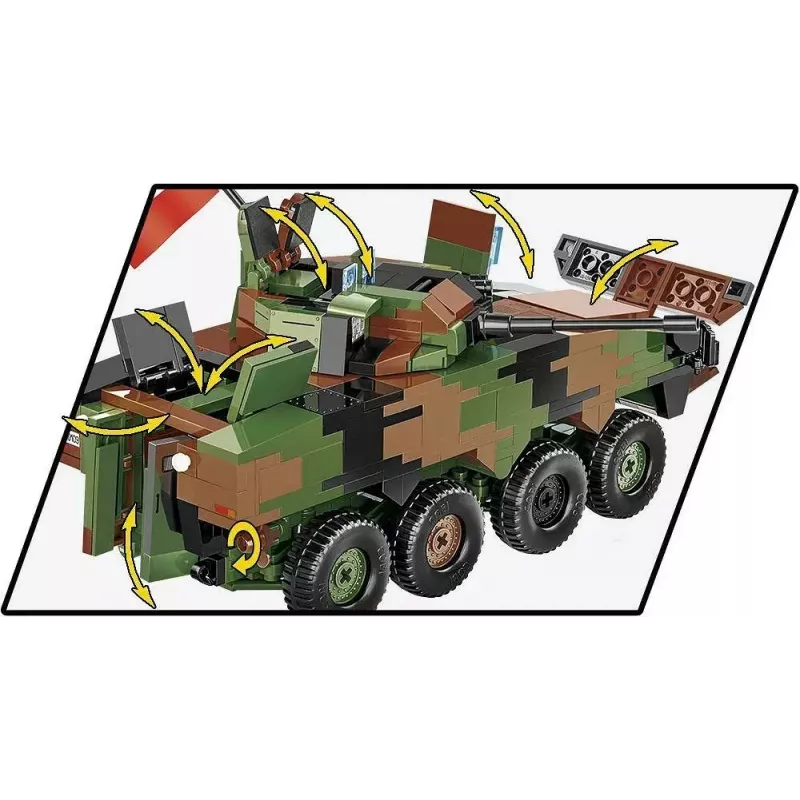 Kit modello mattoncini Cobi Armed Forces KTO Rosomak 2-in-1 (COBI-2629)