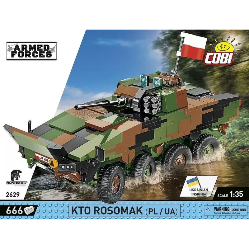 Kit modello mattoncini Cobi Armed Forces KTO Rosomak 2-in-1 (COBI-2629)