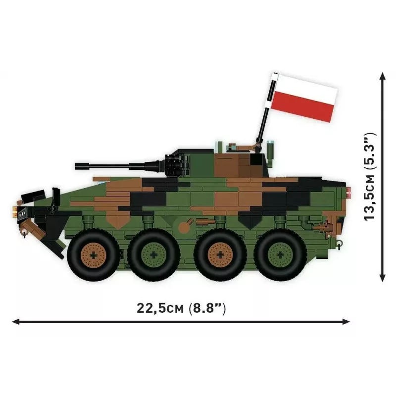 Kit modello mattoncini Cobi Armed Forces KTO Rosomak 2-in-1 (COBI-2629)
