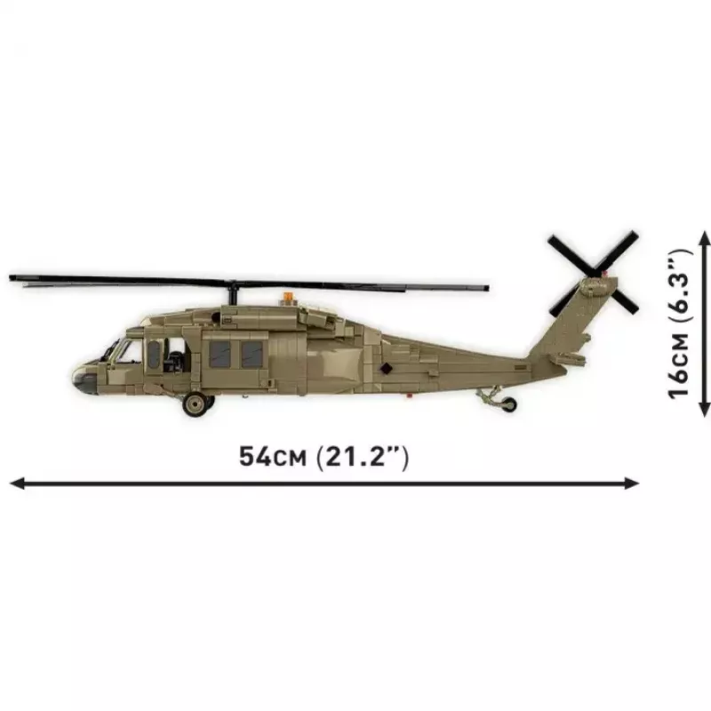 Kit di costruzione Cobi Sikorsky UH-60 Black Hawk 928 mattoncini, modello COBI-5906
