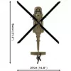 Kit di costruzione Cobi Sikorsky UH-60 Black Hawk 928 mattoncini, modello COBI-5906