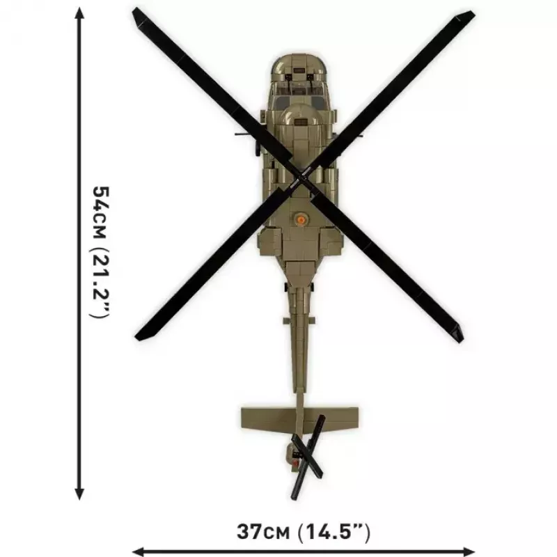 Kit di costruzione Cobi Sikorsky UH-60 Black Hawk 928 mattoncini, modello COBI-5906