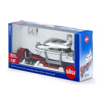 Siku trasporto eccezionale con yacht, modello trasporto eccezionale, preassemblato, 1:87, bambino/bambina, 3 anni, 99 anni