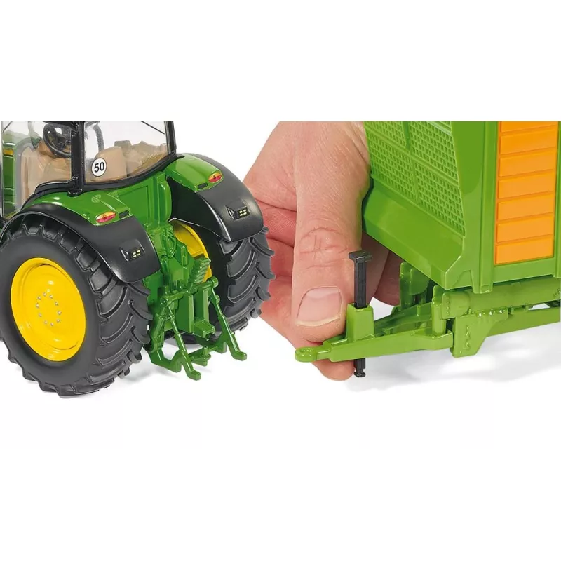 Siku John Deere 6210R, modello trattore, 3 anni, metallo, plastica, nero, verde