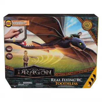 Drago volante radiocomandato Toothless di Spin Master – giocattolo RC, Dragon Trainer