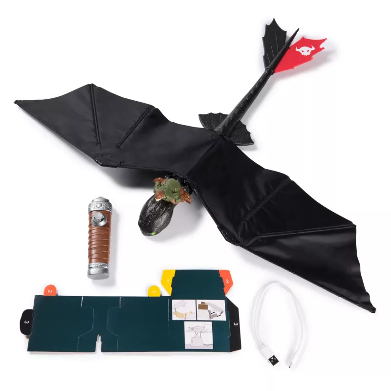 Drago volante radiocomandato Toothless di Spin Master – giocattolo RC, Dragon Trainer