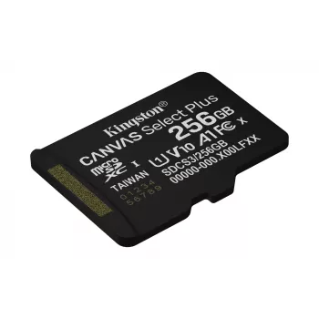 Kingston Technology 256GB microSDXC Canvas Select Plus Gen3 150R A1 confezione singola senza adattatore