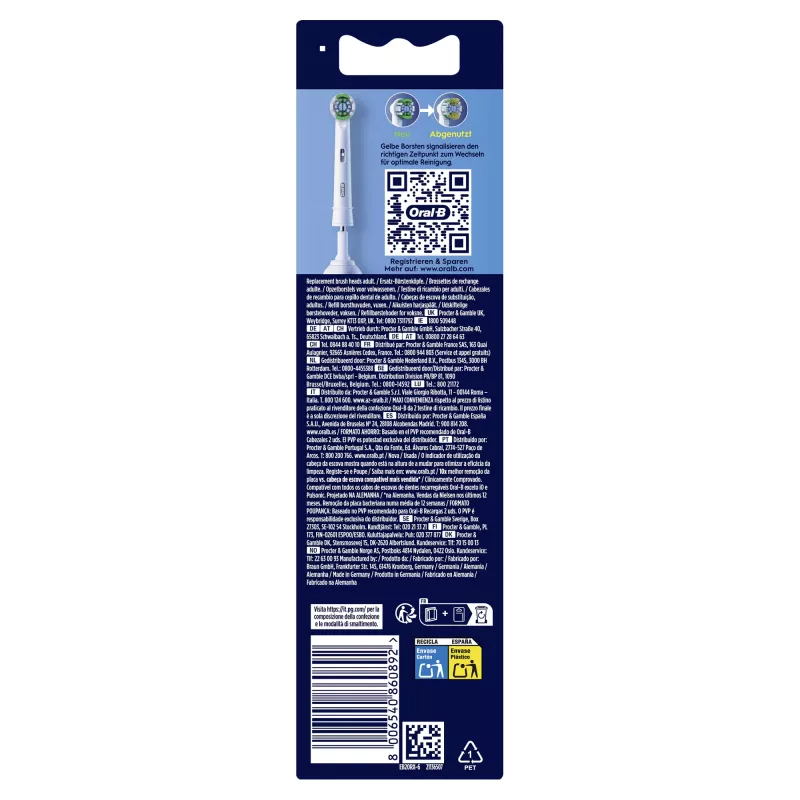 Spazzolini a innesto Braun Oral-B Pro Precision Clean confezione da 6