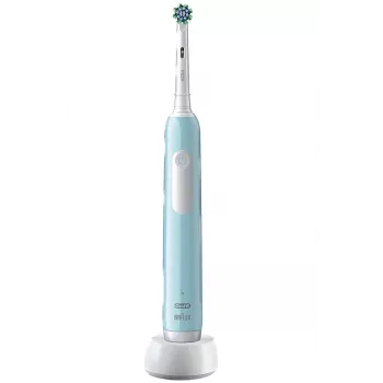 Oral-B Pro 1 Cross Action spazzolino rotante per adulti blu, bianco