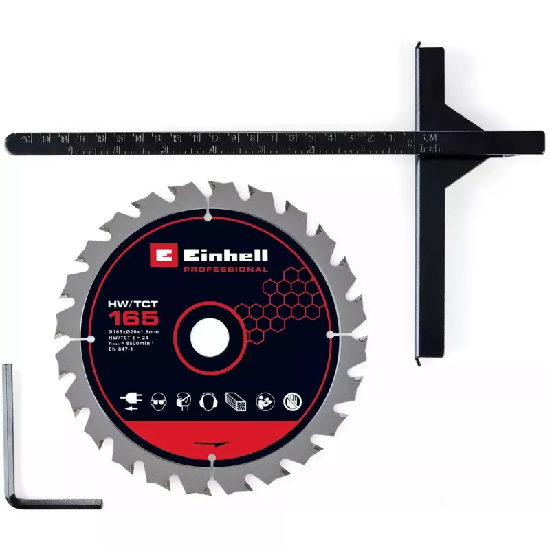 Sega circolare a batteria EINHELL Professional TP-CS 18/165 Li BL, 18 V, Solo (senza batteria/caricabatterie)