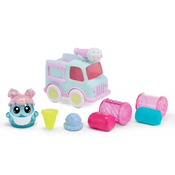 MGA Entertainment DohKins furgone dei gelati e pasticcere, set da gioco con pasta modellabile, multicolore, bambino, maschio/femmina, 3 anni, 99 anni