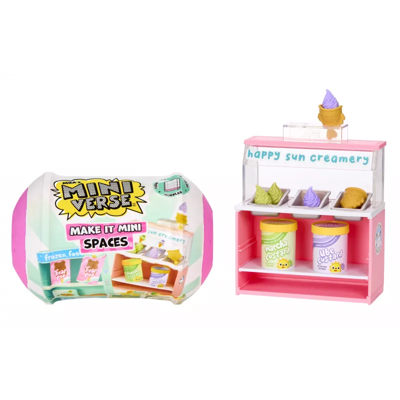 Miniverse Spaces set mobili in PDQ, caffè, 8 anni, multicolore, plastica
