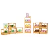 Miniverse Spaces set mobili in PDQ, caffè, 8 anni, multicolore, plastica