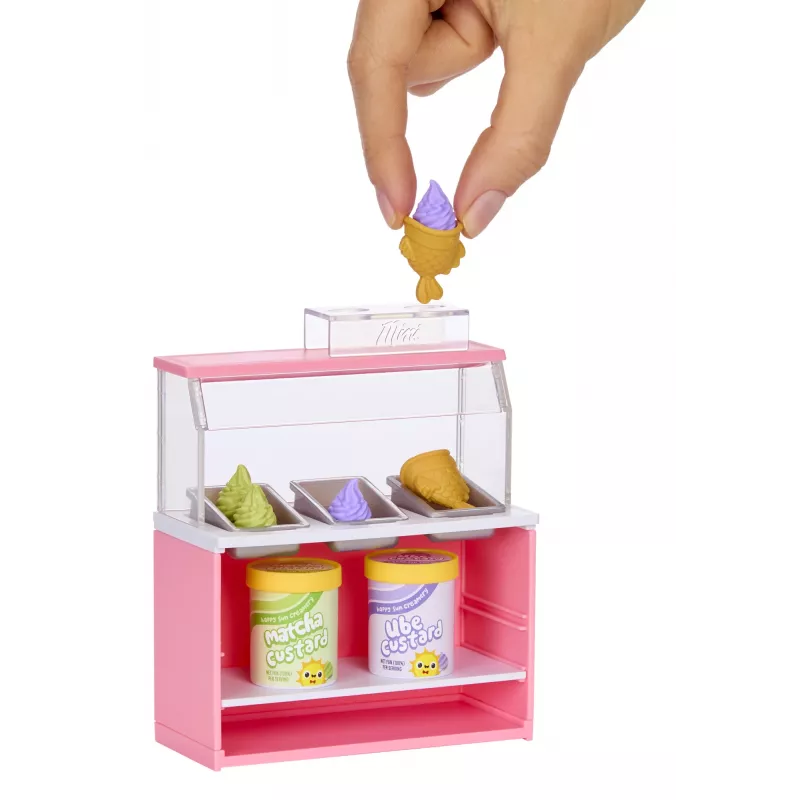 Miniverse Spaces set mobili in PDQ, caffè, 8 anni, multicolore, plastica