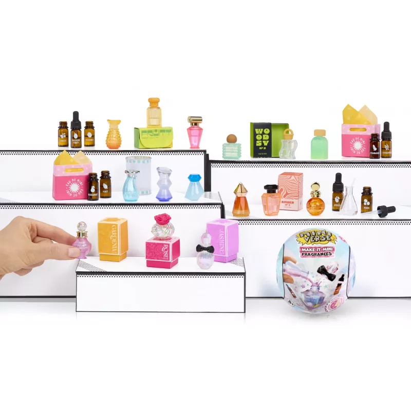 Miniverse Make It Mini Fragrances in PDQ, set per creare profumi per bambini, 8 anno/i, multicolore