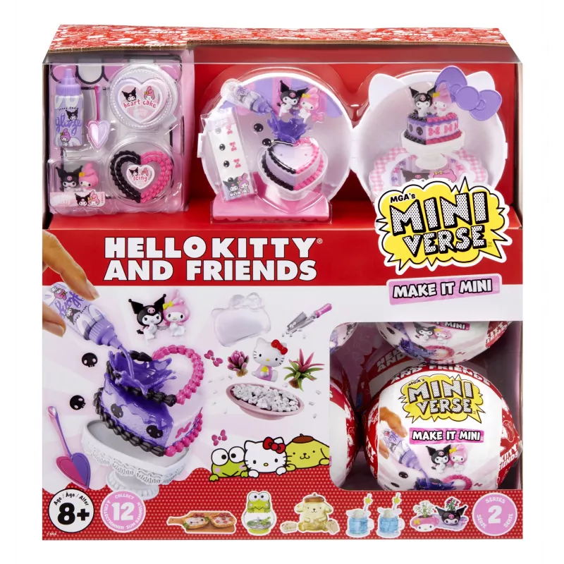 Miniverse Make It Mini SANRIO Series 2 Asst in PDQ, 8 anno/i, multicolore, plastica