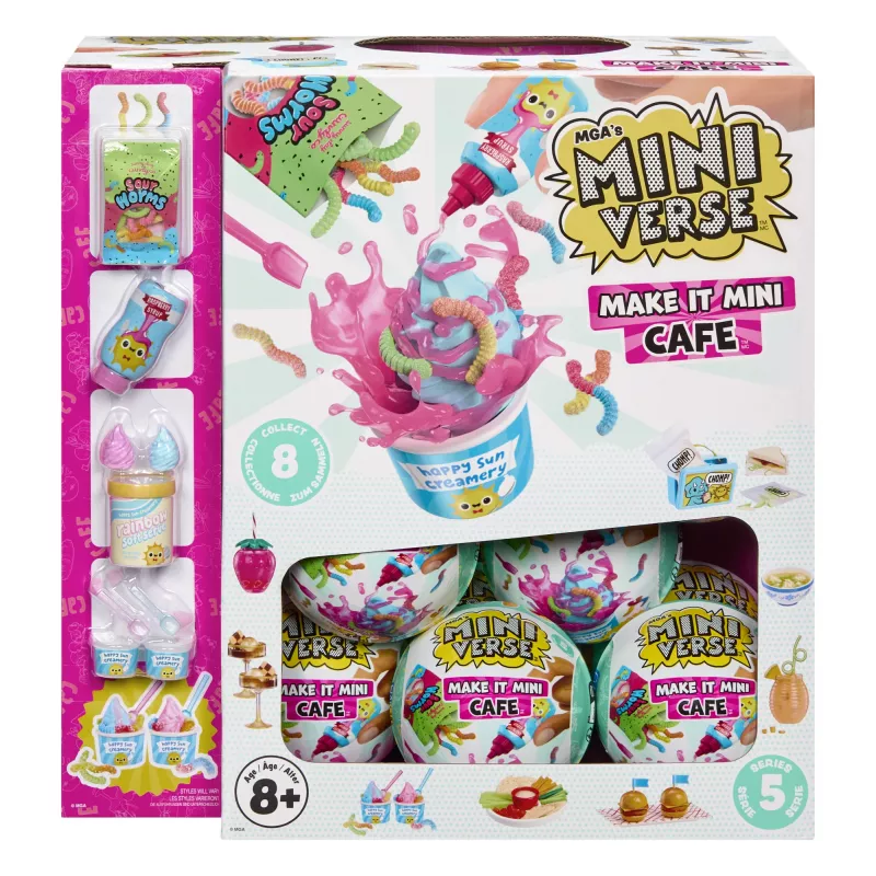 Miniverse Make It Mini Foods: Café in PDQ Serie 5 (Wave A), 8 anni, multicolore, plastica
