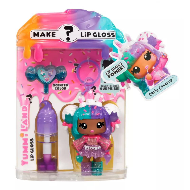 MGA Entertainment Yummiland bambola lip gloss misteriosa - Carly Cakepop