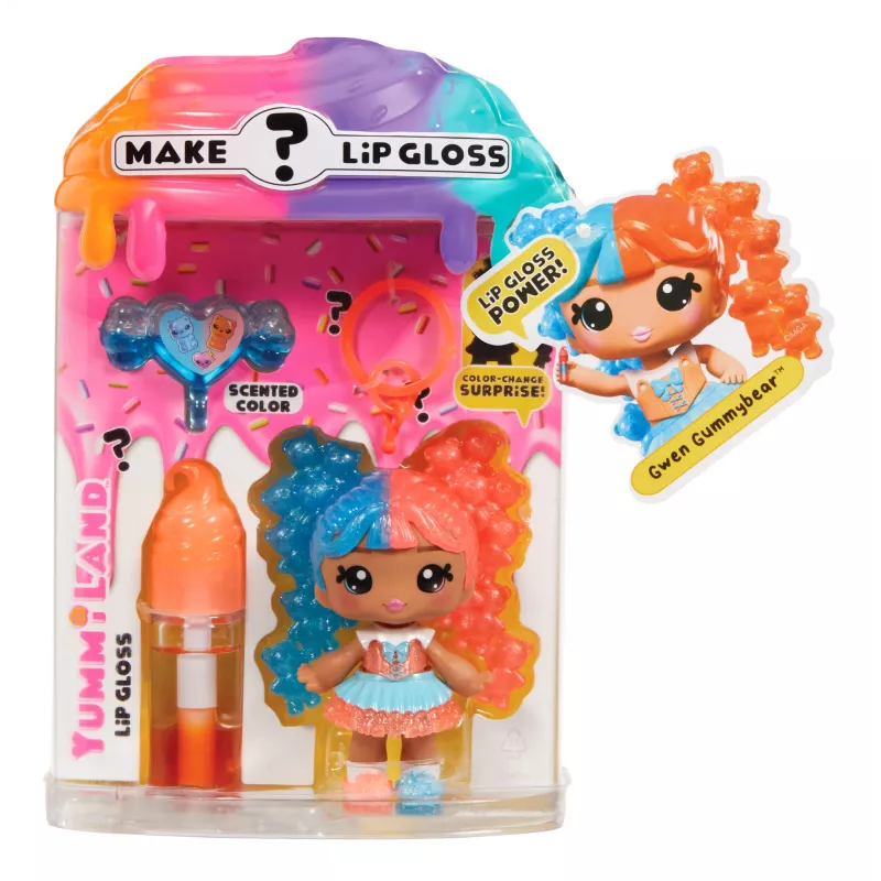 MGA Entertainment Yummiland bambola lip gloss misteriosa - Gwen Gummybear