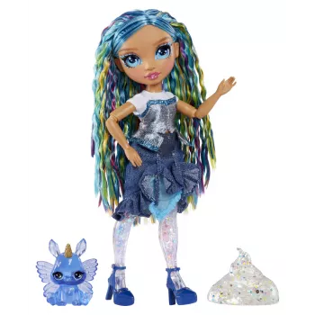 Rainbow High Rainbow Shimmers bambola di moda con slime - Skyler (blu)