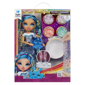 Rainbow High Rainbow Shimmers bambola di moda con slime - Skyler (blu)