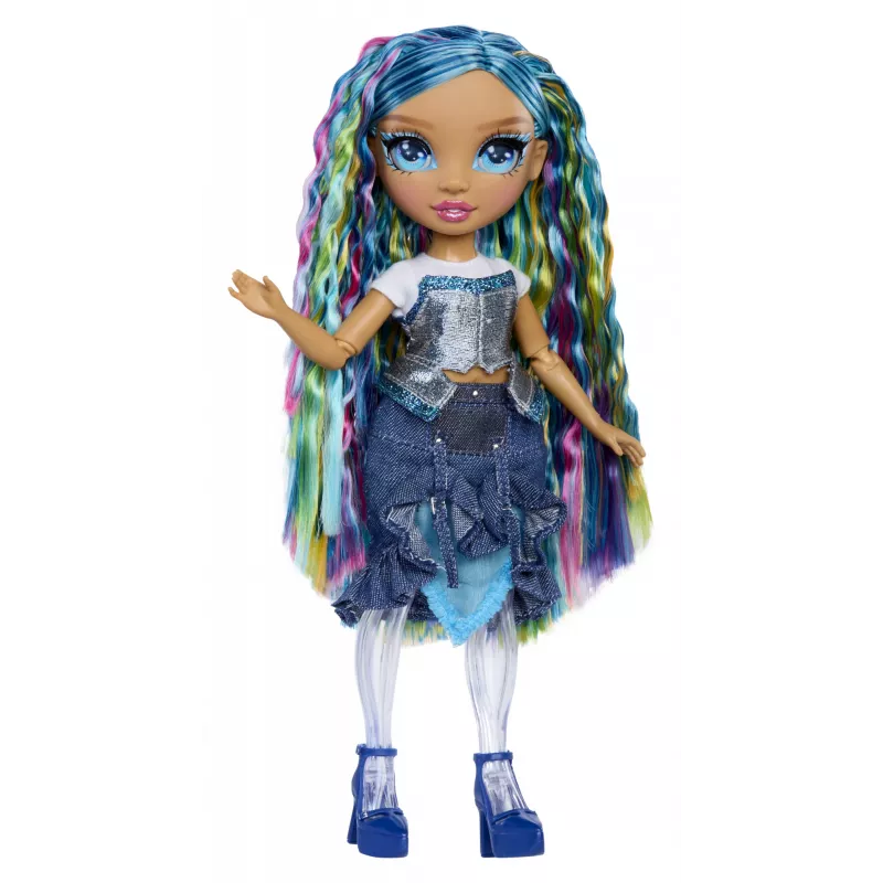 Rainbow High Rainbow Shimmers bambola di moda con slime - Skyler (blu)