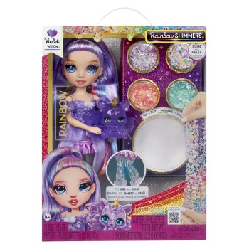Rainbow High Rainbow Shimmers con slime bambola moda - Violet (viola)