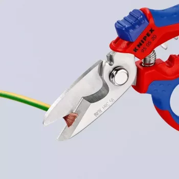 Knipex 95 05 20 SB pinza acciaio inossidabile impugnatura in plastica blu rosso