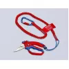 Knipex 95 05 20 SB pinza acciaio inossidabile impugnatura in plastica blu rosso