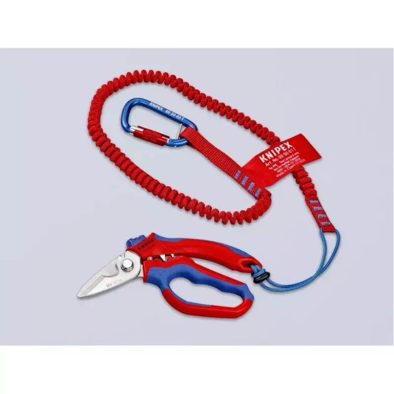 Knipex 95 05 20 SB pinza acciaio inossidabile impugnatura in plastica blu rosso