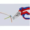 Knipex 95 05 20 SB pinza acciaio inossidabile impugnatura in plastica blu rosso