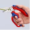 Knipex 95 05 20 SB pinza acciaio inossidabile impugnatura in plastica blu rosso