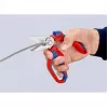 Knipex 95 05 20 SB pinza acciaio inossidabile impugnatura in plastica blu rosso