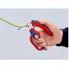 Knipex 95 05 20 SB pinza acciaio inossidabile impugnatura in plastica blu rosso