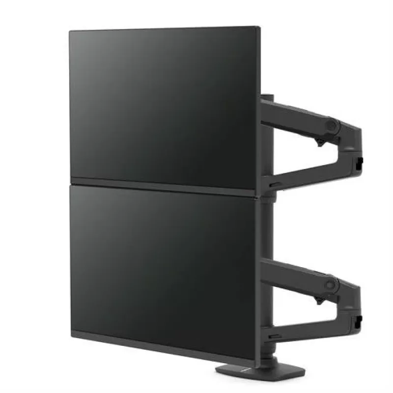ERGOTRON LX braccio a doppio impilamento, asta alta (nero opaco)