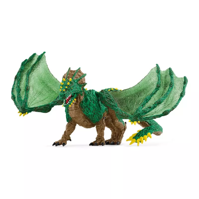 Giocattolo Schleich ELDRADOR CREATURES drago della giungla 70791S marrone verde giallo