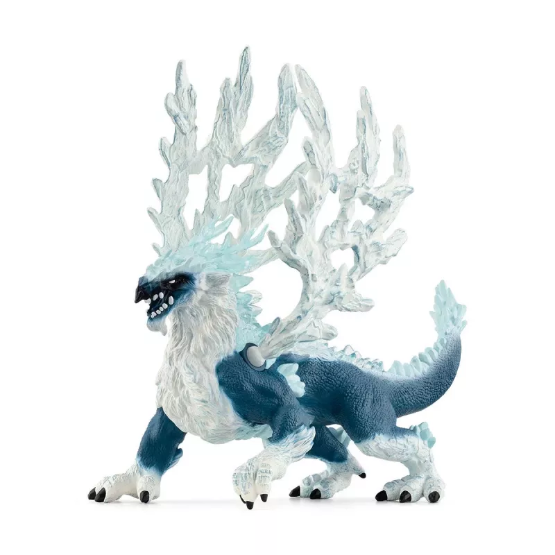 schleich ELDRADOR CREATURES Ice Dragon, 7 anni, mondo di ghiaccio, mostri e draghi, blu, bianco, plastica