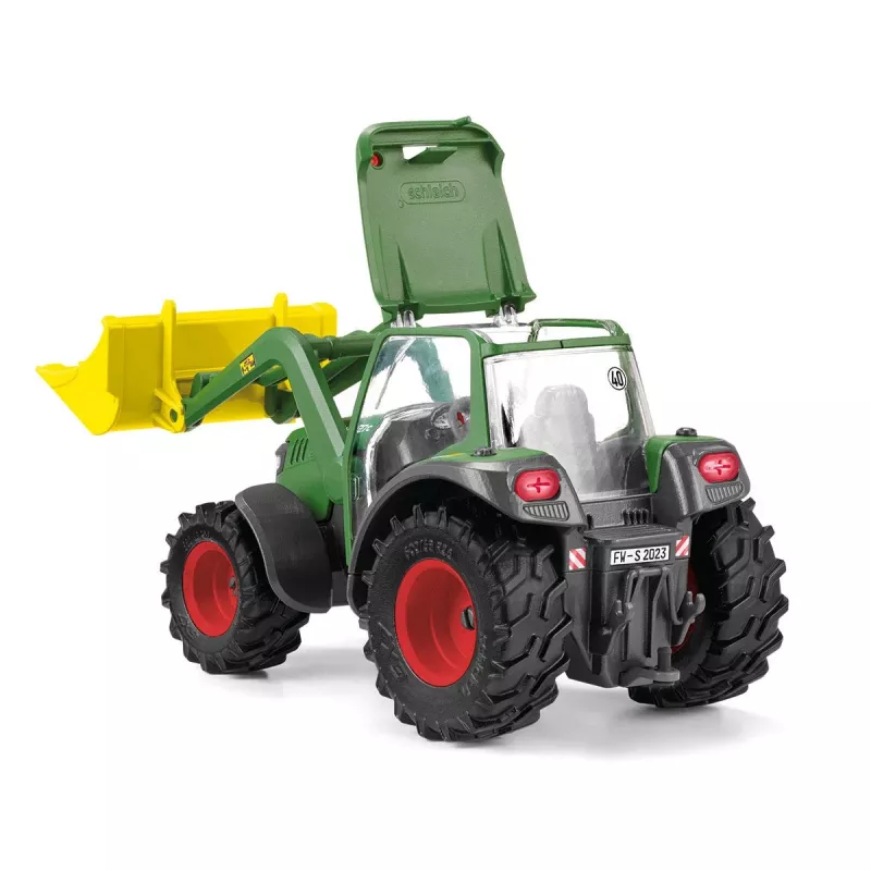 Trattore con rimorchio Schleich FARM WORLD 42608 nero verde rosso giallo