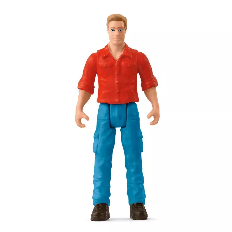 Trattore con rimorchio Schleich FARM WORLD 42608 nero verde rosso giallo