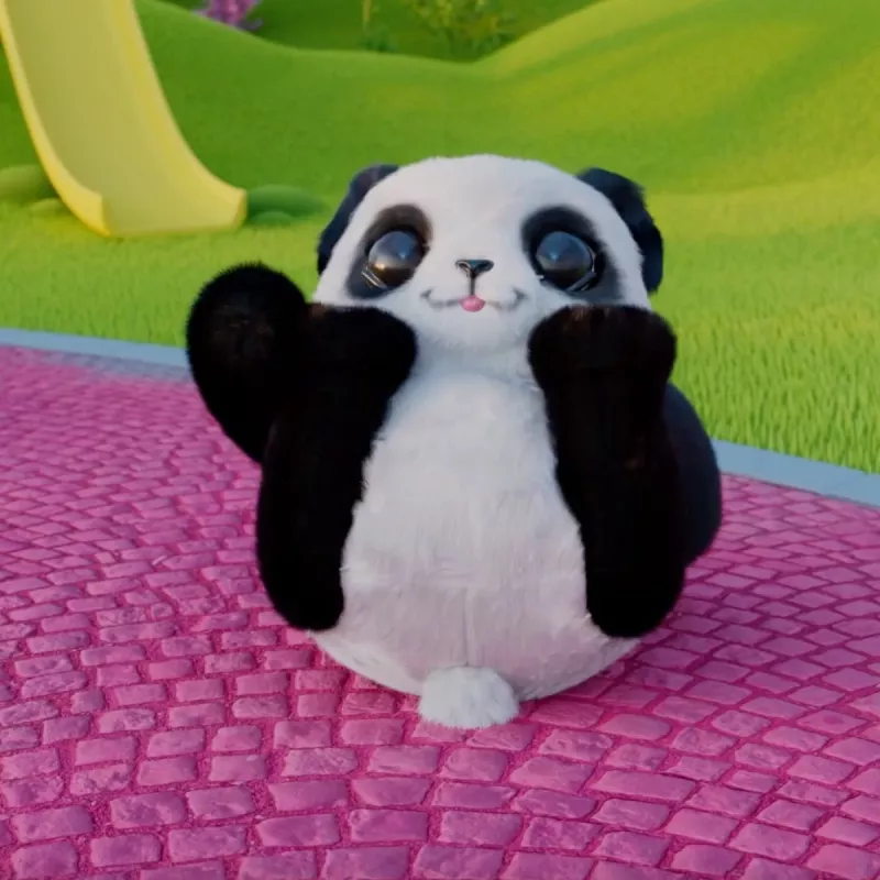 Just Play FurReal - Coco il panda rotolante, bambino/bambina, 4 anni, con suono