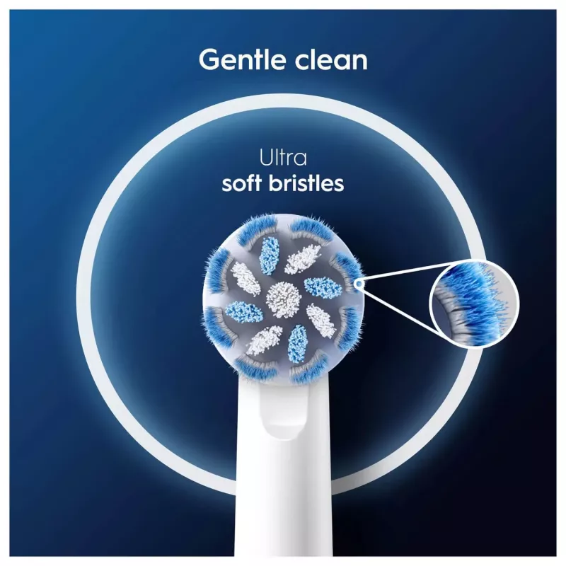 Testine spazzolino Oral-B Sensitive Clean 12 pz. bianco