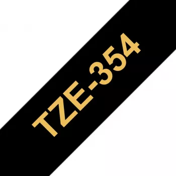 Nastro per etichettatura Brother TZe354 24mm oro su nero