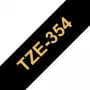 Nastro per etichettatura Brother TZe354 24mm oro su nero