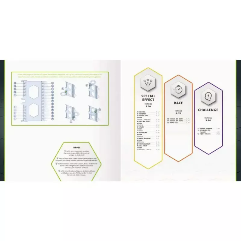 Libro con copertina rigida Ravensburger GraviTrax Pro — guida per fan e professionisti (48973)