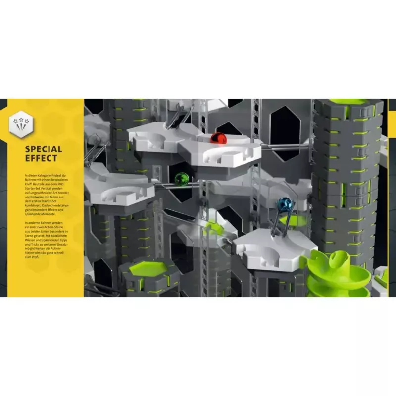 Libro con copertina rigida Ravensburger GraviTrax Pro — guida per fan e professionisti (48973)