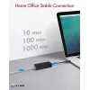 ICY BOX USB 3.0 Type-A a porta Ethernet RJ-45, con filo, USB, Ethernet, 1000 Mbit/s, nero