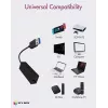 ICY BOX USB 3.0 Type-A a porta Ethernet RJ-45, con filo, USB, Ethernet, 1000 Mbit/s, nero