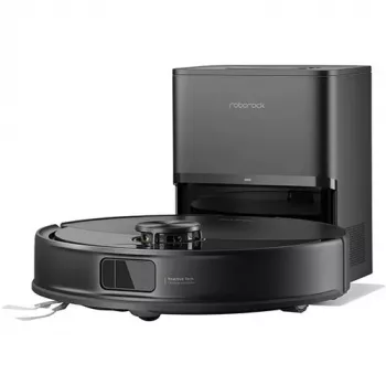 Robot aspirapolvere Roborock Q10 VF+ nero — contenitore polvere 0,5 l, autonomia 150 min, Li-Ion 5200 mAh, funzione lavaggio, stazione di ricarica automatica