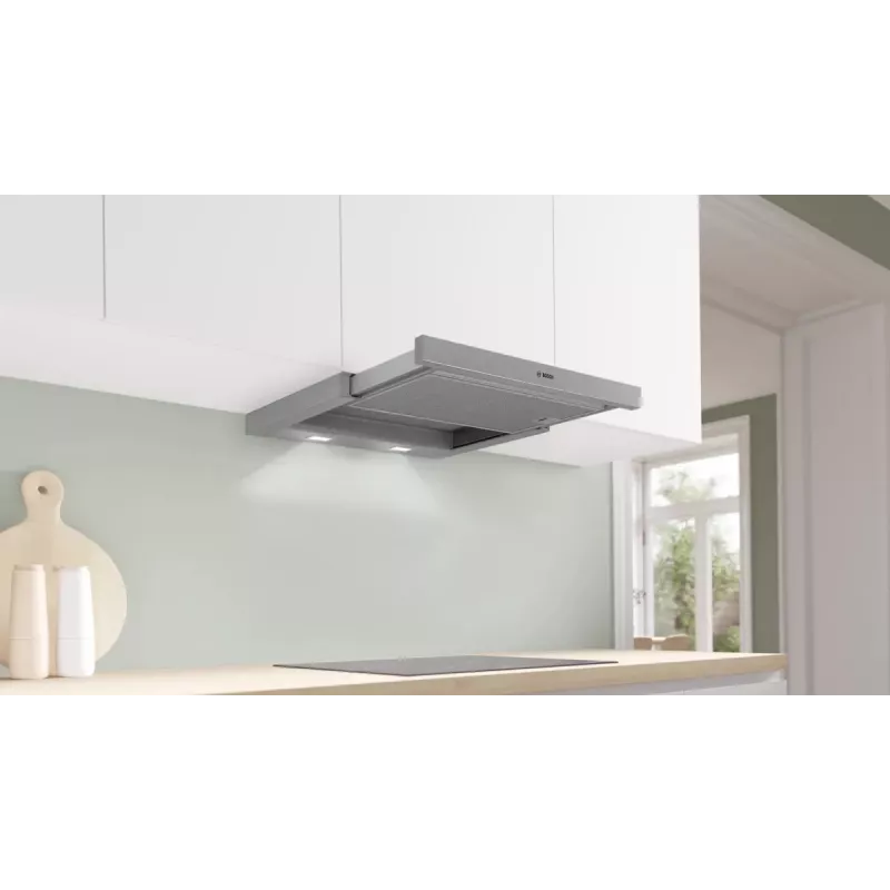 Cappa aspirante Bosch Serie 2 DFL063W57 semiintegrata (estraibile) metallico, argento 351 m³/h